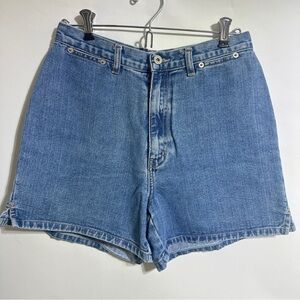 Vintage L.A. Blues no pocket blue Jean shorts women’s size 8 4” inseam